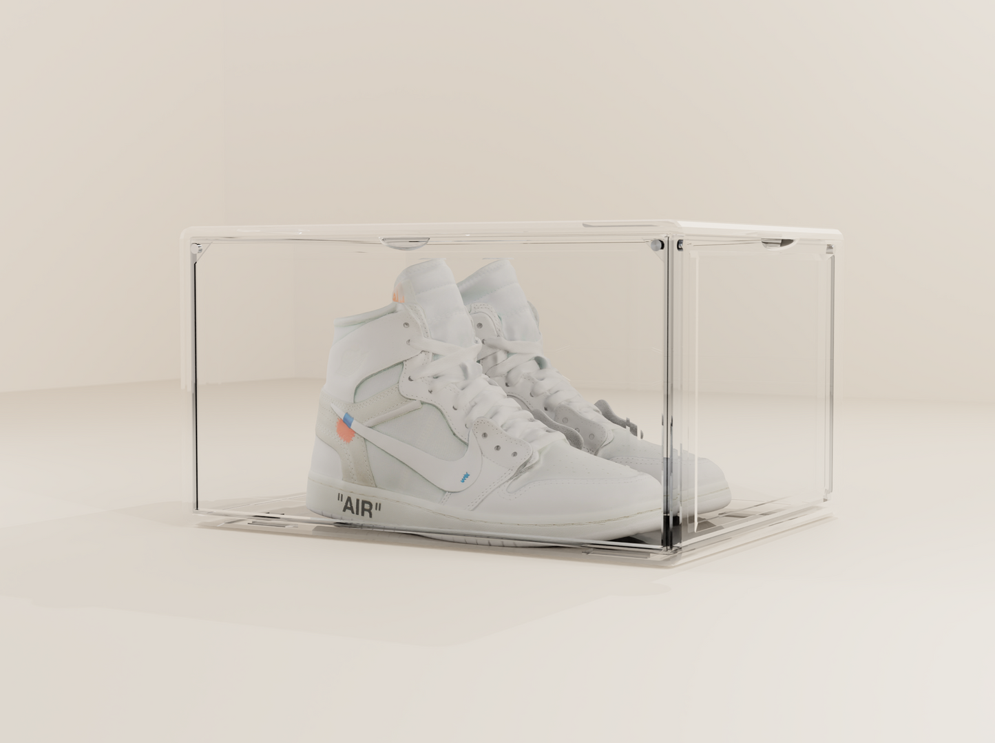 Clear Shoe Boxes 2.0 | 3 Pack - Two-Door Drop Front Box